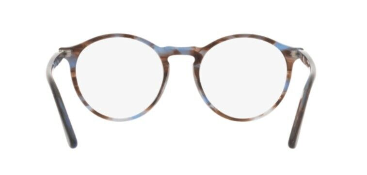 Persol 0PO3285V 1155 Striped Blue /Brown Havana/ Silver Unisex Eyeglasses