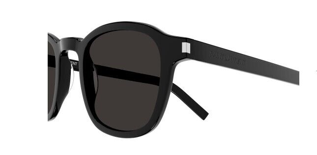 Saint Laurent SL 549 Slim 001 Black/Black Square Men's Sunglasses