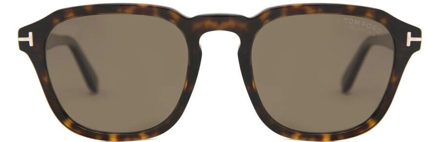 Tom Ford FT0931 Avery 52H Shiny Havana/Roviex Polarized Round Men's Sunglasses