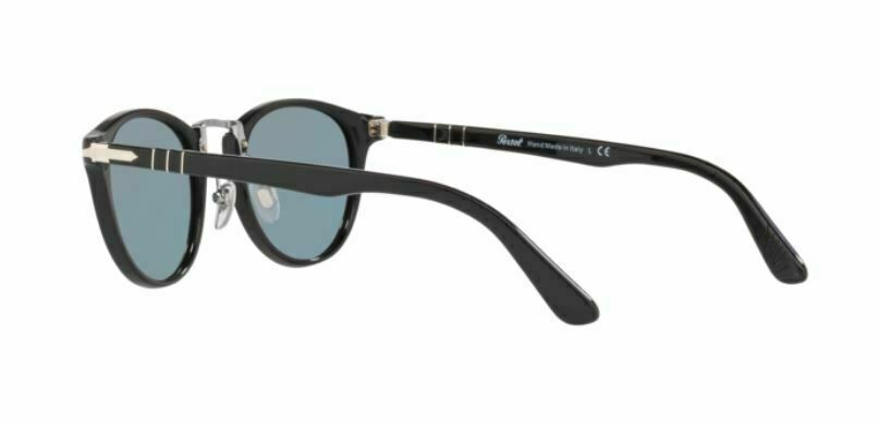Persol 0PO3108S 95/56 Black/Light Blue Sunglasses
