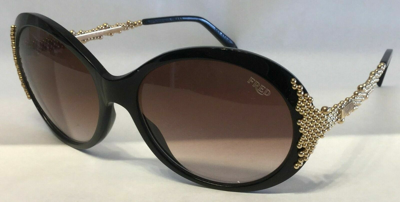 Fred Pearls 8451 202 Black/Gold Pearls Gradient Sunglasses