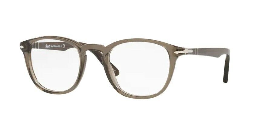 Persol 0PO3143V 1103 Smoke Grey/ Silver Rectangle Men's Eyeglasses