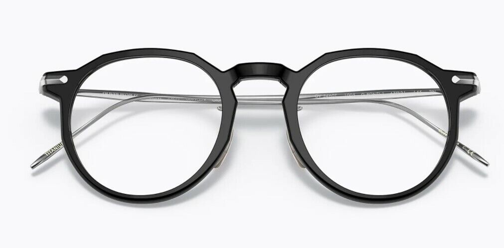 Oliver Peoples 0OV5460T G. PONTI-1 1005 Black Unisex Eyeglasses With Clip-On