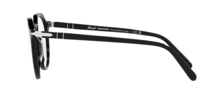 Persol 0PO3281S 95/GH Black/Transitions 8 Grey Photochromic Unisex Sunglasses