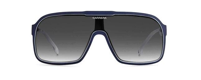 Carrera 1046/S 00JU/9O Blue White/Grey Shaded Rectangle Men's Sunglasses