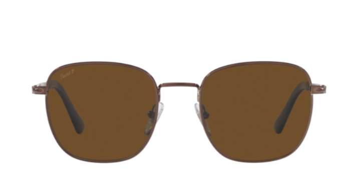Persol 0PO2497S 114857 Brown/ Brown Polarized Square Unisex Sunglasses