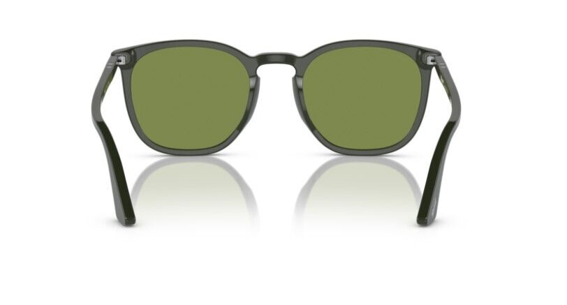 Persol 0PO3316S 11884E Matte dark green/Green Rectangular Unisex Sunglasses