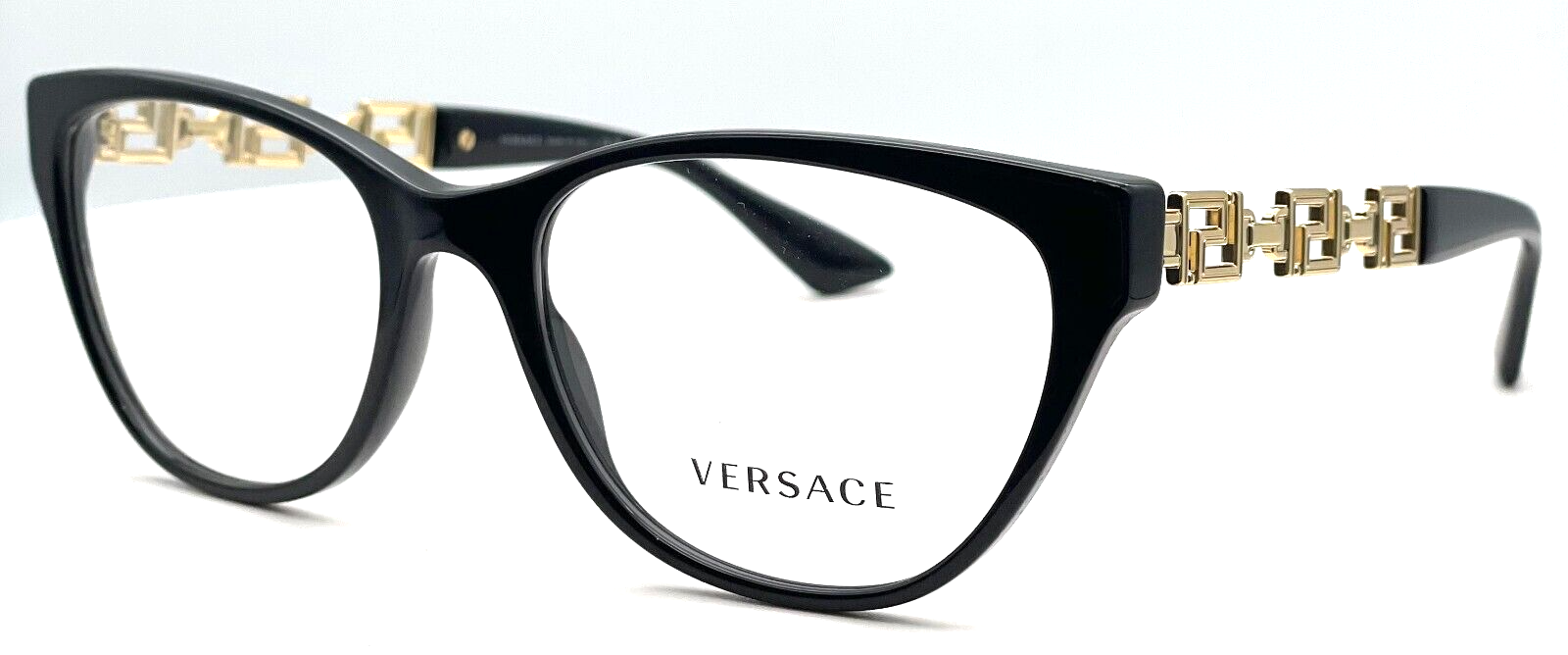 Versace VE3292 GB1 Black/Gold Cat-Eye Women's Eyeglasses