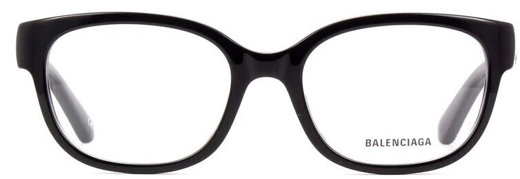 Balenciaga BB0214O 001 Black/Black Cat-Eye Full-Rim Women's Eyeglasses
