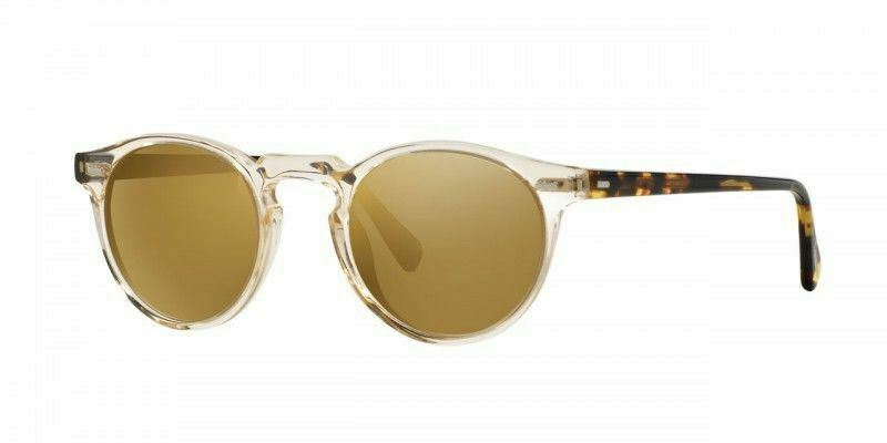 Oliver Peoples OV5217S Gregory Peck Sun 1485W4 Buff/Brown Mirror 50mm Sunglasses