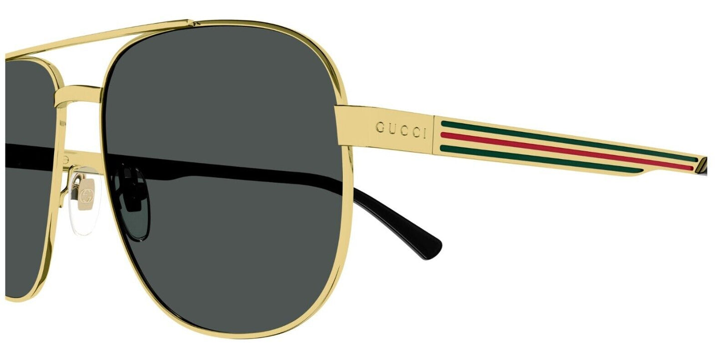 Gucci GG1223S 002 Gold/Grey Caravan Men's Sunglasses