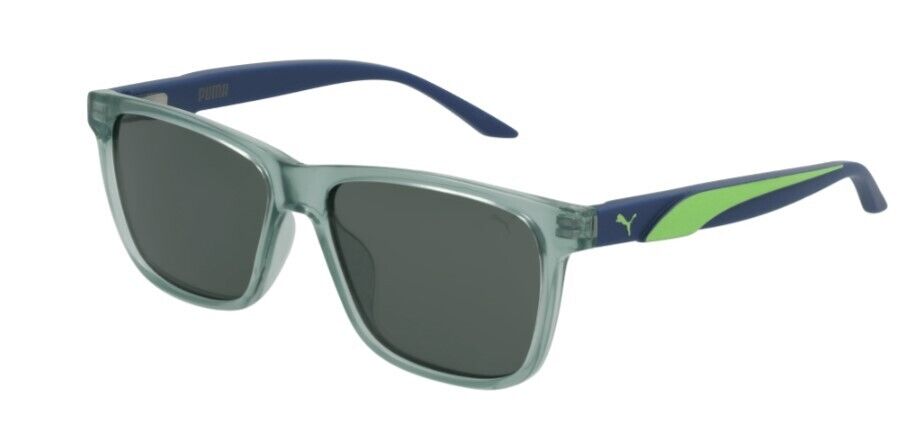 Puma PJ0051S 003 Green-Blue/Green Rectangle Junior Full-Rim Sunglasses
