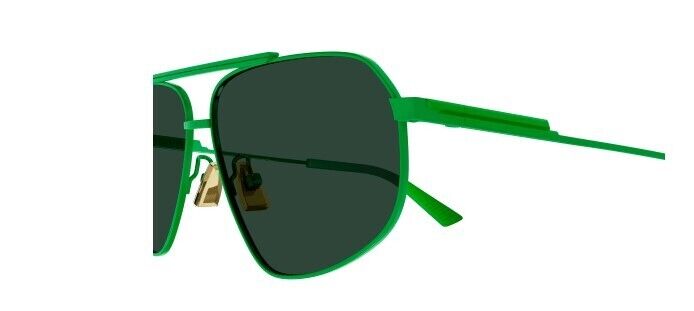 Bottega Veneta BV1194S 004 Green/Green Caravan Unisex Sunglasses