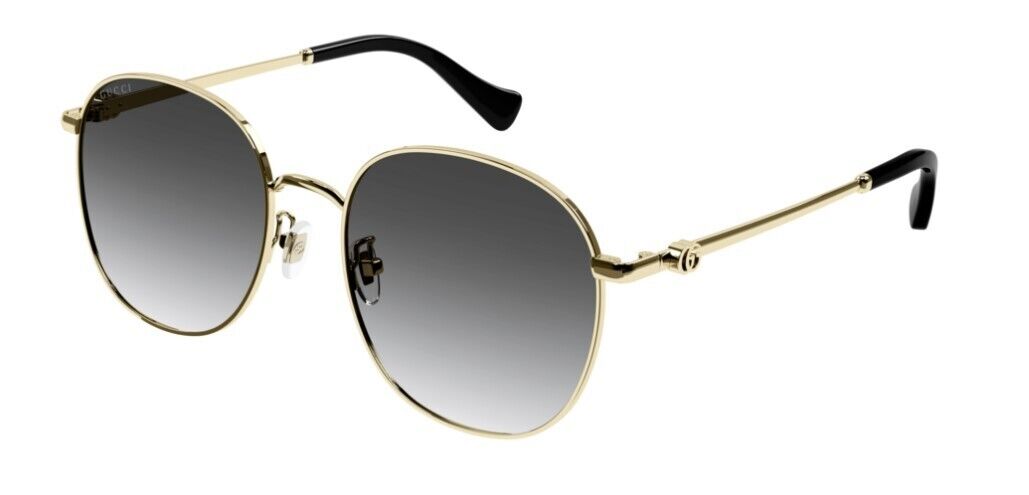 Gucci GG1142S 001 Gold/Grey Gradient Women's Sunglasses