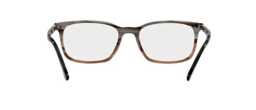 Persol 0PO3189V 1137 Striped Grey/Gradient Brown/ Silver Square Men's Eyeglasses