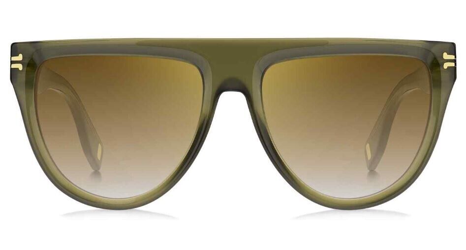 Marc Jacobs MJ-1069/S 04C3/LJ Olive/Brown Gold Gradient Oval Women's Sunglasses