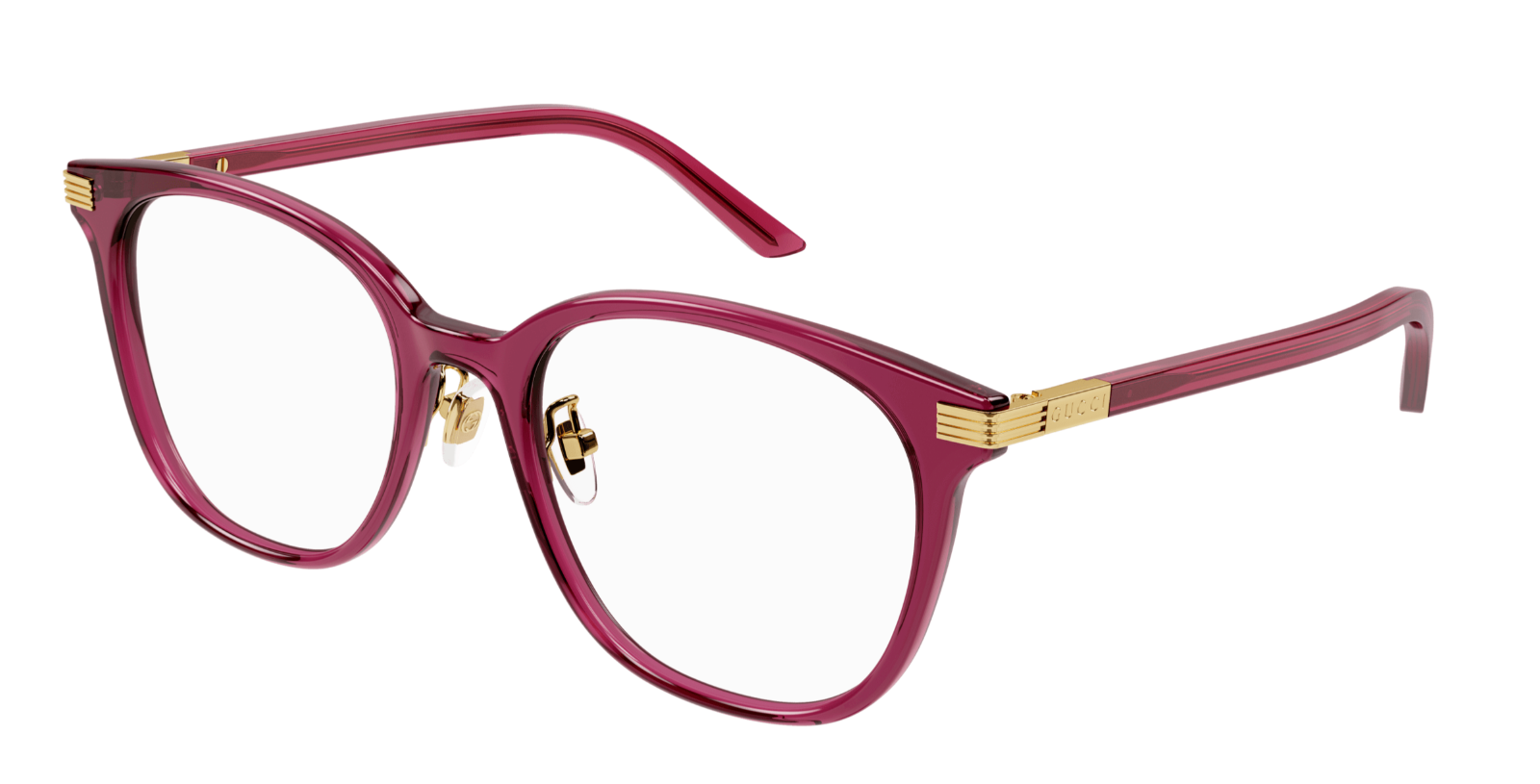 Gucci GG1453OK 003 Burgundy Cat Eye Women's Eyeglasses