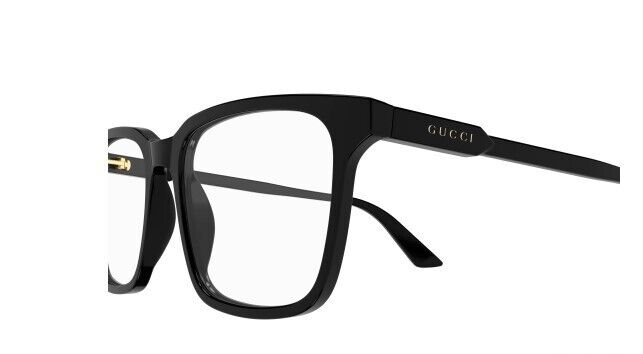 Gucci GG1120O 001 Black Square Rectangular Men's Eyeglasses