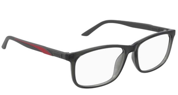 Puma PU0333O 002 Grey-Grey Rectangular Full-Rim Unisex  Eyeglasses