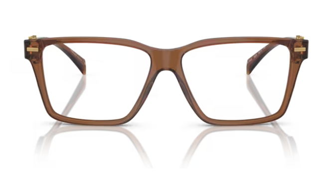 Versace 0VE3335 5028 Brown Rectangle 56mm Women's Eyeglasses