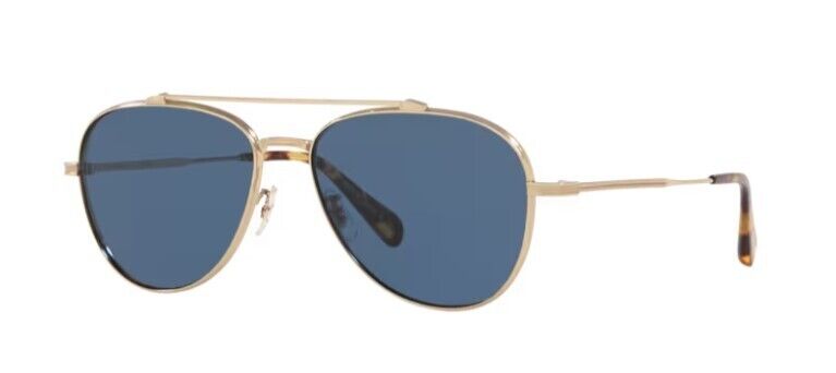 Oliver Peoples 0OV 1266ST Rikson 503580 Soft Gold Blue Oval 56mm Sunglasses