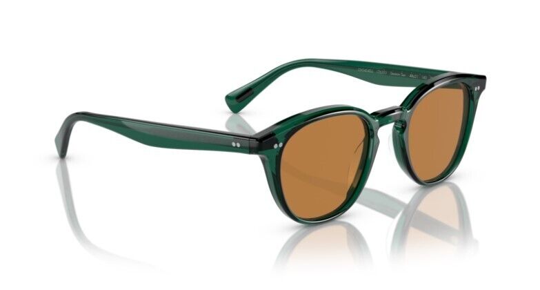 Oliver Peoples 0OV5454SU Desmon Sun 176353 Translucent Teal/Cognac Sunglasses