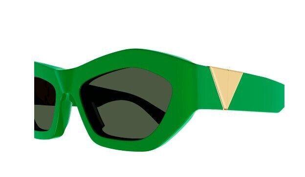 Bottega Veneta BV1221S 003 Green/Green Butterfly Women's Sunglasses