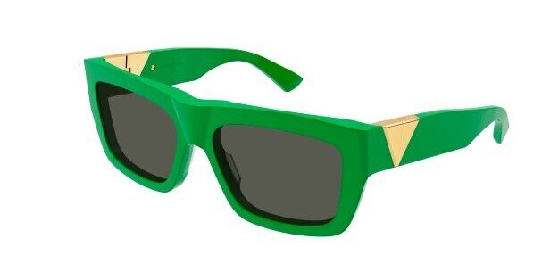 Bottega Veneta BV1178S 003 Green/Green Rectangular Women's Sunglasses