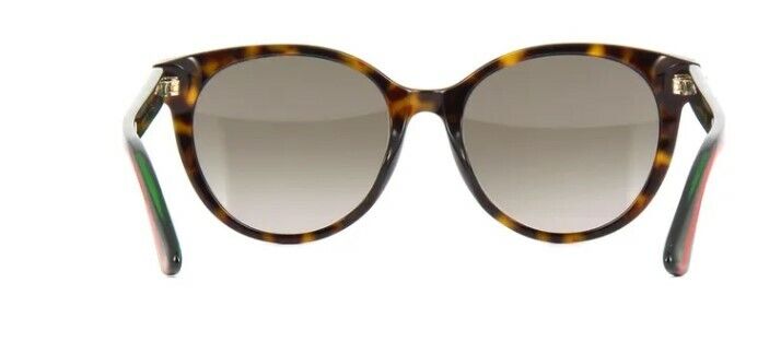 Gucci GG 0702SKN-003 Havana Gradient Brown Cat-Eye Women Sunglasses