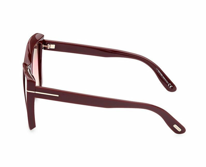 Tom Ford FT 0920 Scarlet-02 69F Gradient Brown Shiny Burgundy Women Sunglasses