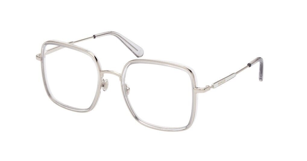 Moncler ML5154 016 Shiny Palladium Square Full rim Women's Eyeglasses