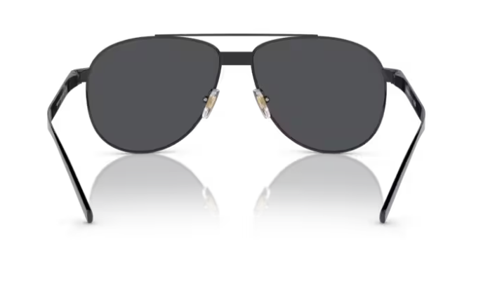 Versace 0VE2209 100987 Black/Dark Grey 58 mm Oval Men's Sunglasses.