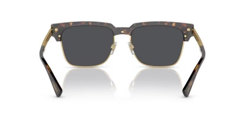 Versace 0VE4447 108/87 Havana/ Dark grey Rectangular Men's Sunglasses
