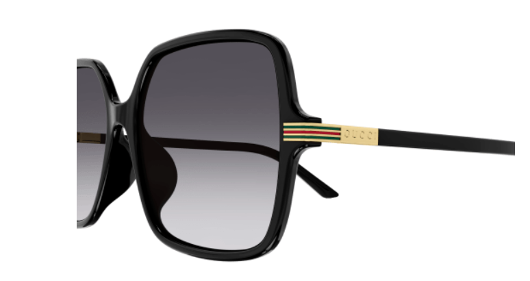 Gucci GG1448SA 001 Black/Grey Oversized Square Gradient Women's Sunglasses