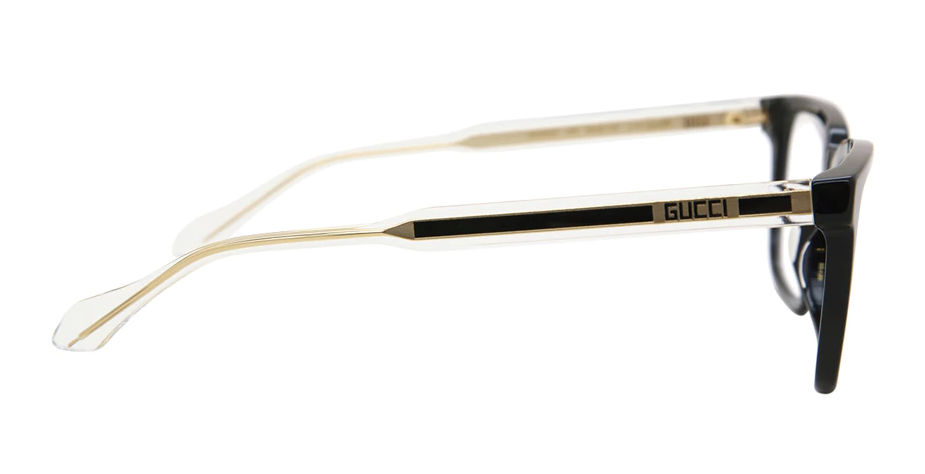 Gucci GG05600 005 Black Squared Eyeglasses Women's Eyeglasses