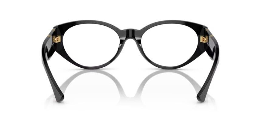Versace 0VE3345 GB1 - Black/Clear Oval 52 mm Women's Eyeglasses