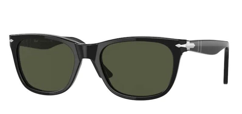 Persol 0PO3291S 95/31 Black/ Green Rectangle Men's Sunglasses