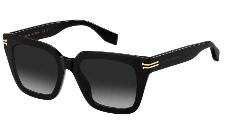 Marc Jacobs MJ-1083/S 0807-9O Black/Grey Shaded Square Women's Sunglasses