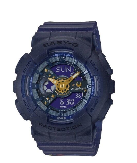 Casio G-Shock Baby-G Sailor Moon Limited Edition Navy Blue Watch BA110XSM-2A