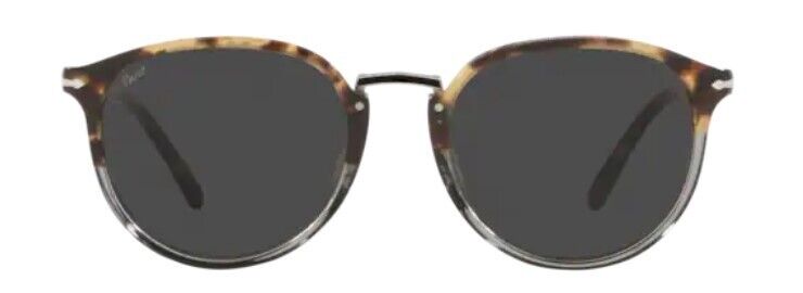 Persol 0PO3210S 1130B1 Brown Tortoise Smoke/Dark Smoke Oval Men's Sunglasses