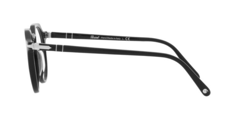 Persol 0PO3281V 95 Black / Silver Unisex Eyeglasses
