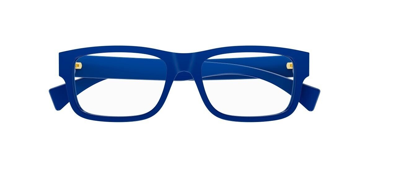 Gucci GG1141O 002 Blue Rectangle Men's Eyeglasses