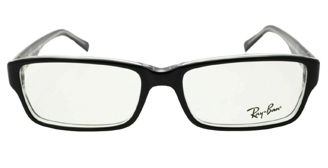 Ray Ban RB 5169 2034 TOP BLACK ON TRANSPARENT Eyeglasses