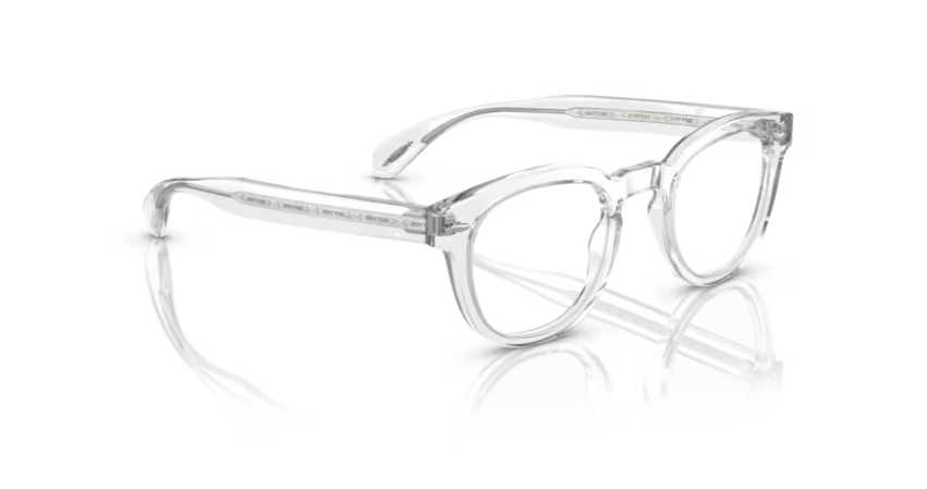 Oliver Peoples 0OV5036 Sheldrake 1762 Crystal 49mm Round Men's Eyeglasses