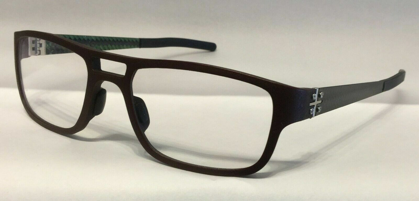 Blac Carbon Fiber Brown/Black/Green Eyeglasses