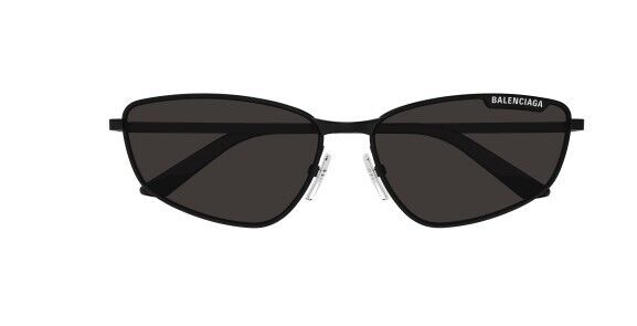 Balenciaga BB 0277S 001 Black/Grey Rectangular Men's Sunglasses