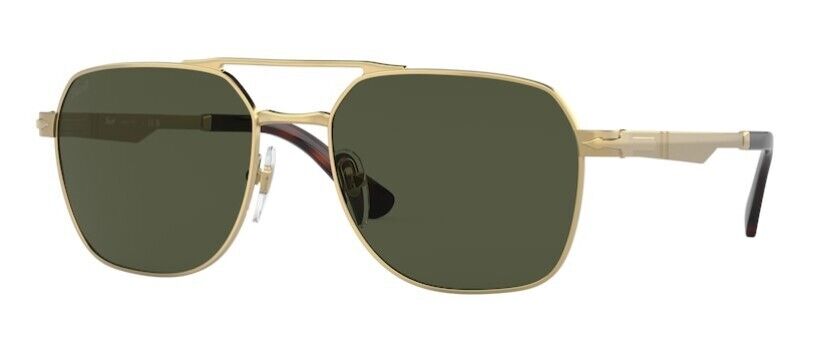 Persol 0PO1004S 515/31 Gold/ Green Square Unisex Sunglasses