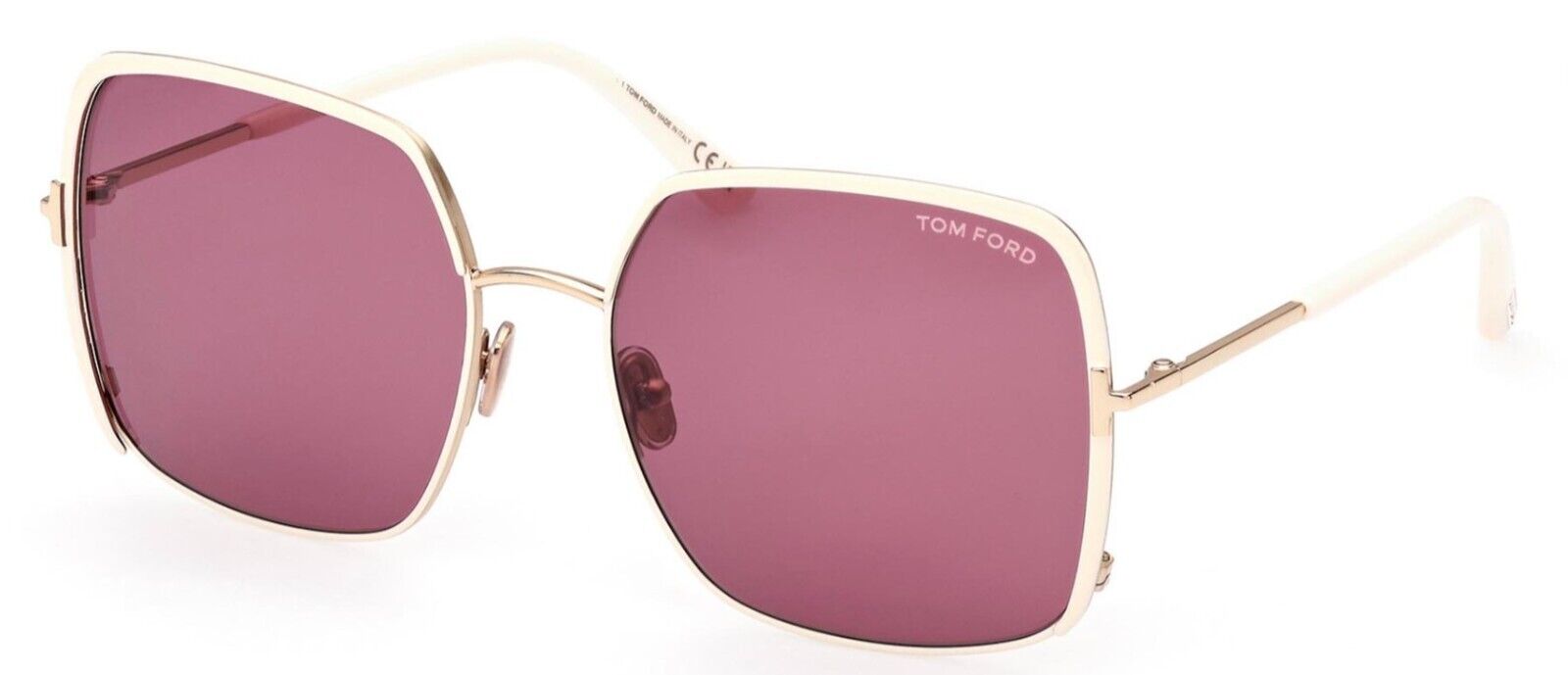 Tom Ford FT 1006 Raphaela 32Y Shiny Rose Gold/Violet Women's Sunglasses