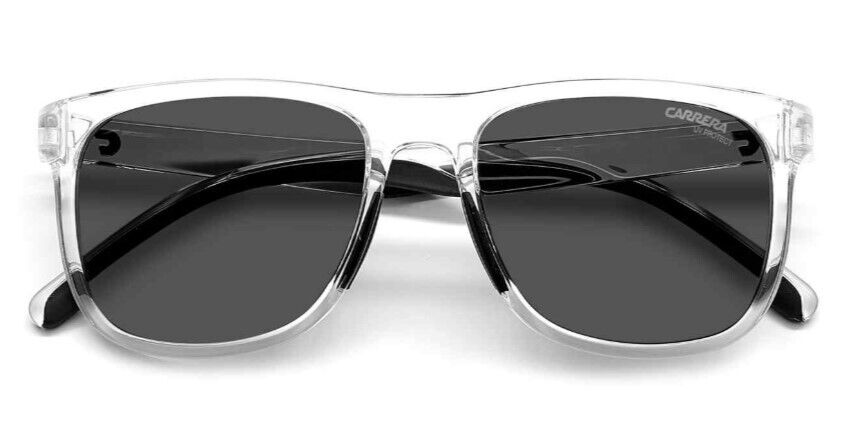 Carrera 2038T/S 0900/IR Crystal/Grey Rectangle Unisex Teen's Sunglasses