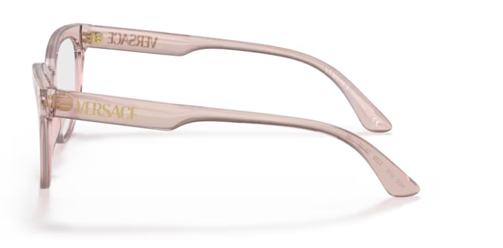 Versace 0VE3315 5339 Transparent Pink Cat Eye  Women's Eyeglasses